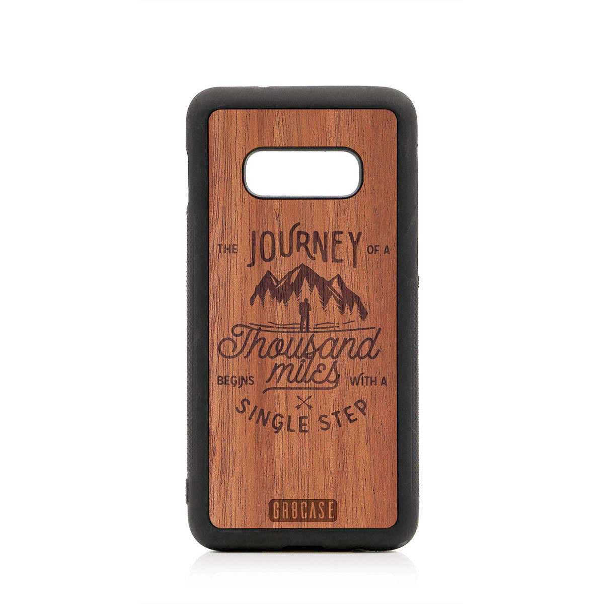 The Journey Of A Thousand Miles Begins With A Single Step Design Wood Case For Samsung Galaxy A10E