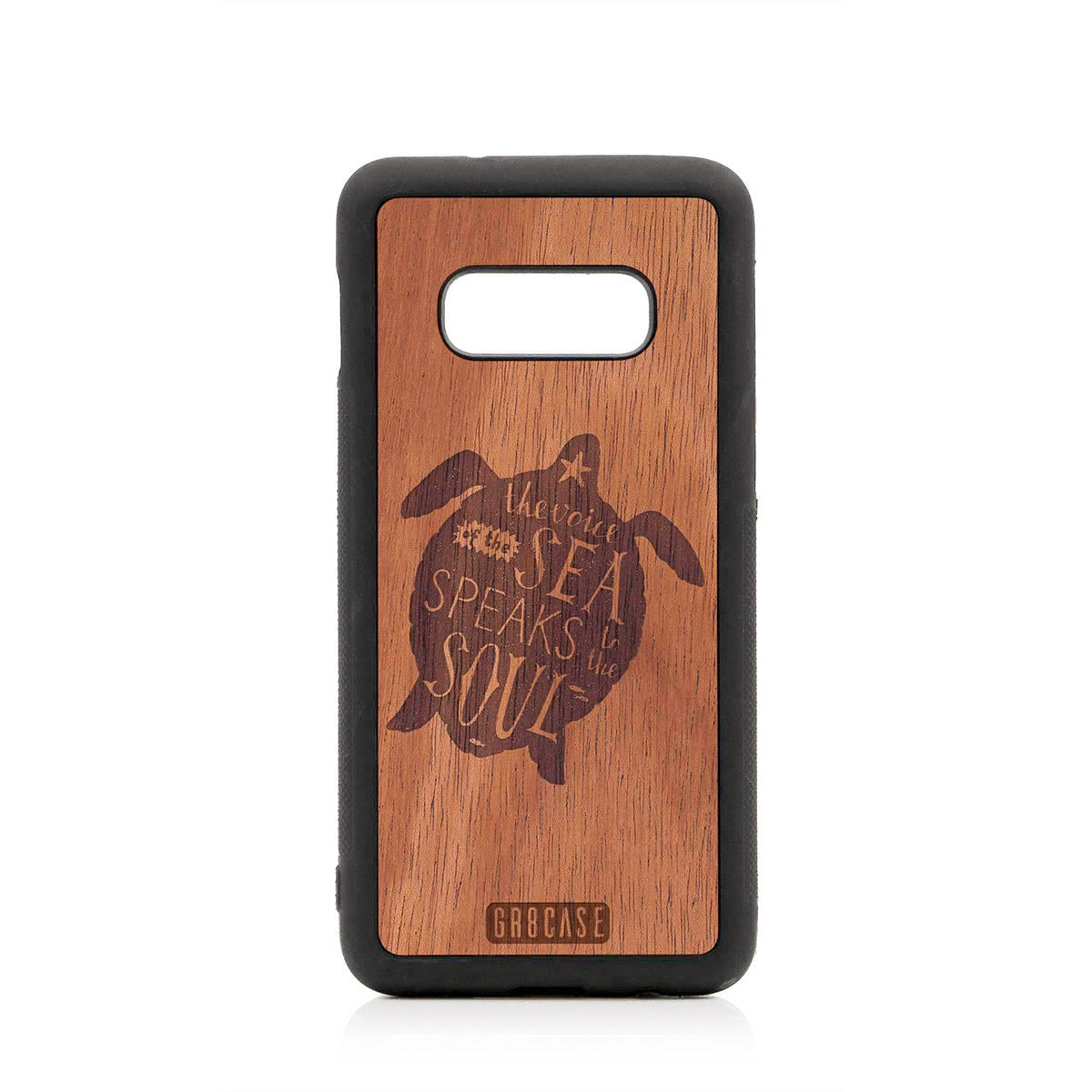 The Voice Of The Sea Speaks To The Soul (Turtle) Design Wood Case For Samsung Galaxy S10E