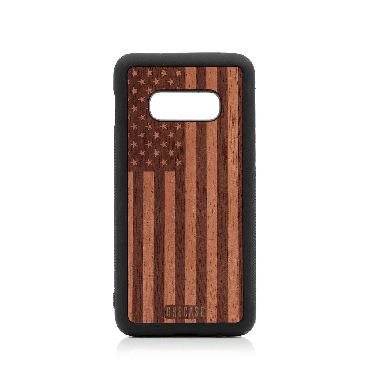 USA Flag Design Wood Case Samsung Galaxy S10E