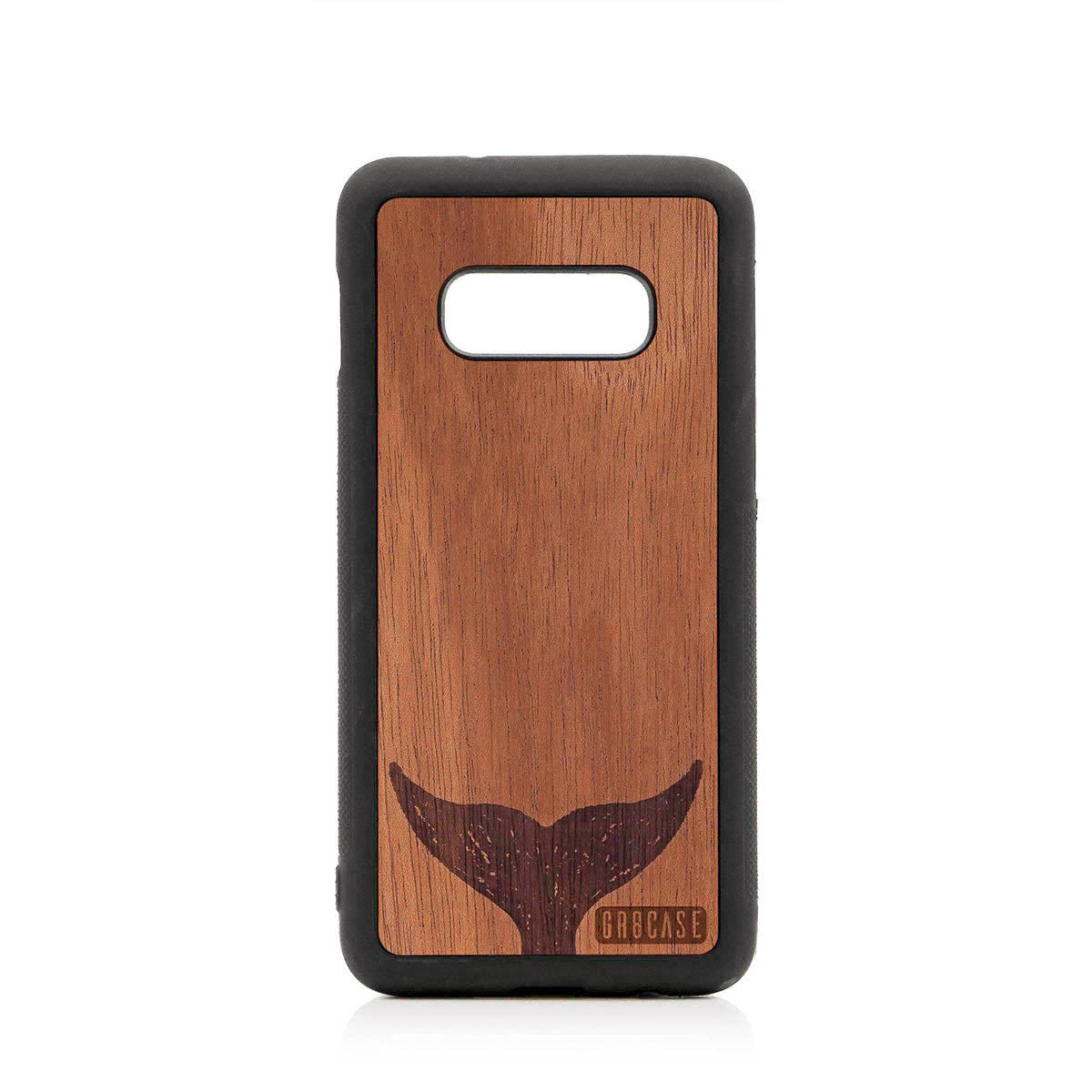 Whale Tail Design Wood Case For Samsung Galaxy S10E