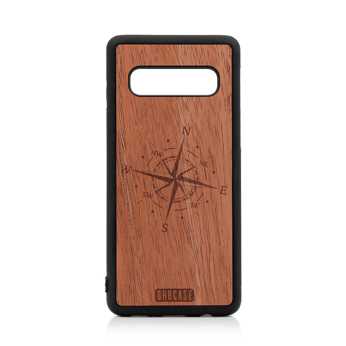 Compass Design Wood Case For Samsung Galaxy S10 by GR8CASE