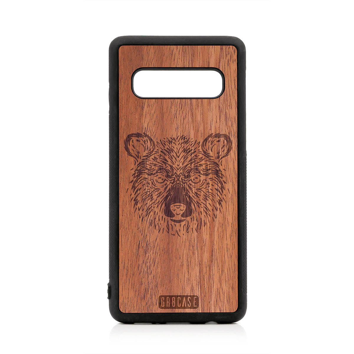 Furry Bear Design Wood Case For Samsung Galaxy Note 10