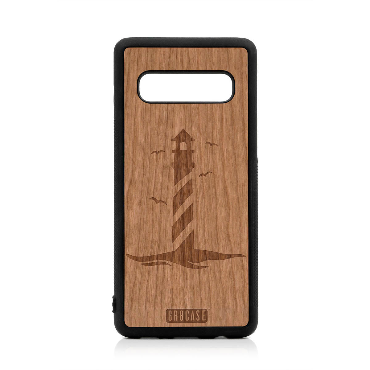 Lighthouse Design Wood Case For Samsung Galaxy S10