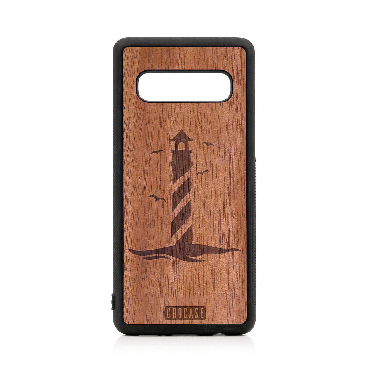 Lighthouse Design Wood Case For Samsung Galaxy S10