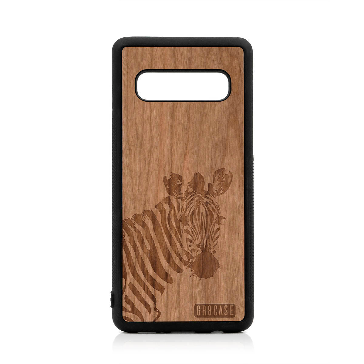 Lookout Zebra Design Wood Case For Samsung Galaxy S10