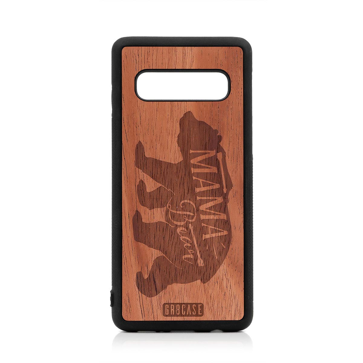 Mama Bear Design Wood Case For Samsung Galaxy S10 by GR8CASE