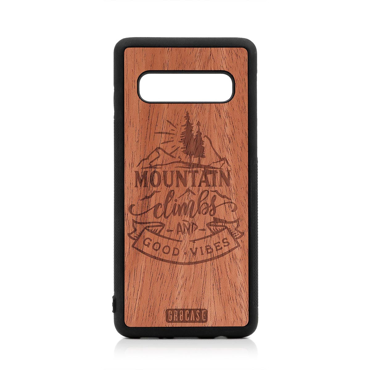 Mountain Climbs And Good Vibes Design Wood Case For Samsung Galaxy S10 by GR8CASE