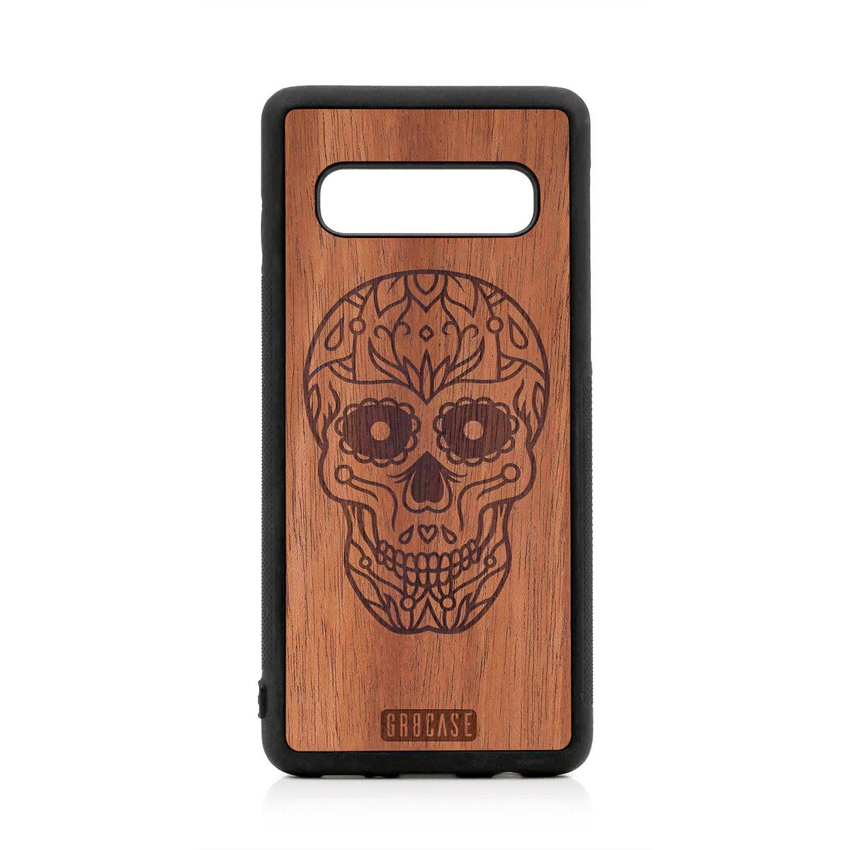 Sugar Skull Design Wood Case For Samsung Galaxy S10 by GR8CASE