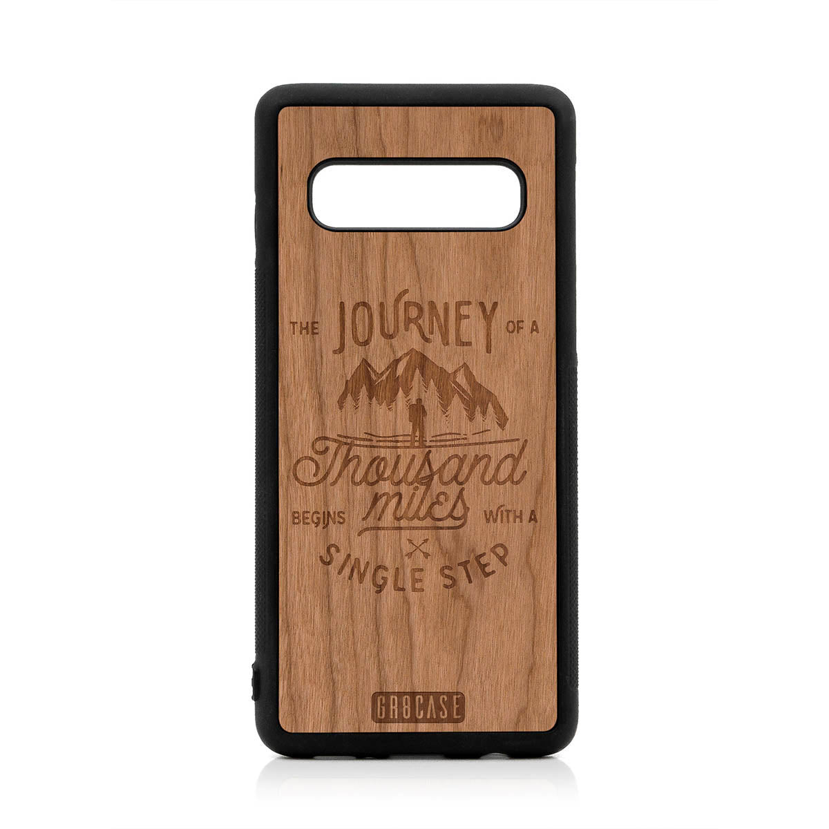 The Journey Of A Thousand Miles Begins With A Single Step Design Wood Case For Samsung Galaxy S10