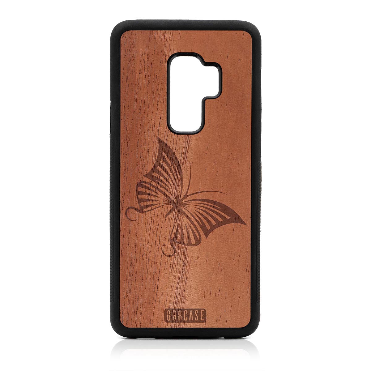 Butterfly Design Wood Case Samsung Galaxy S9 Plus by GR8CASE
