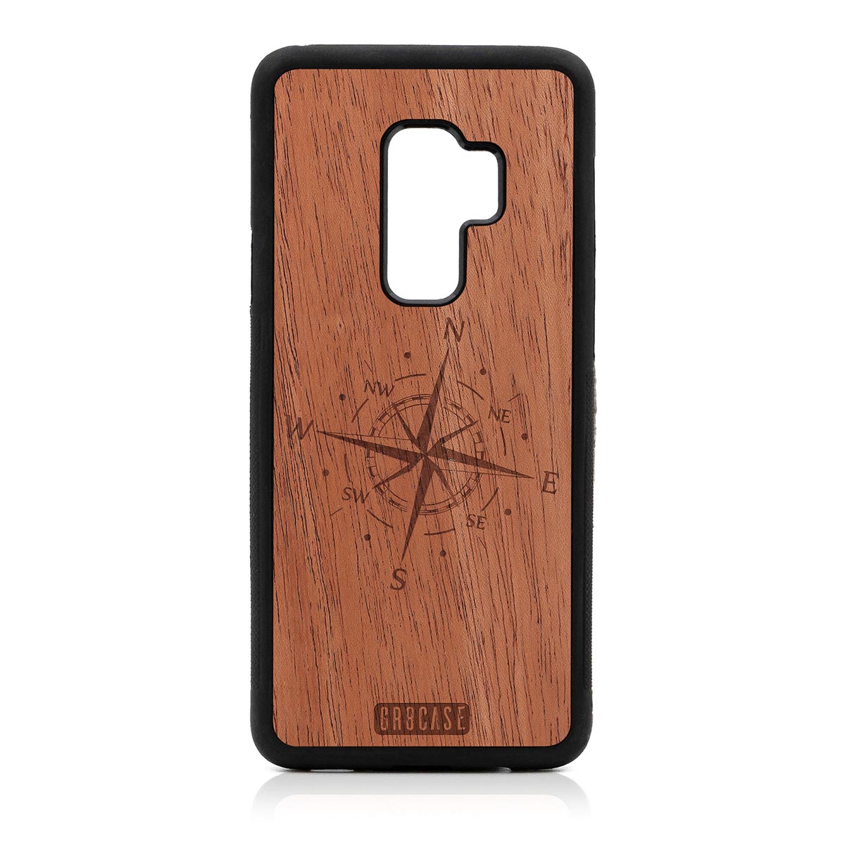 Compass Design Wood Case Samsung Galaxy S9 Plus by GR8CASE