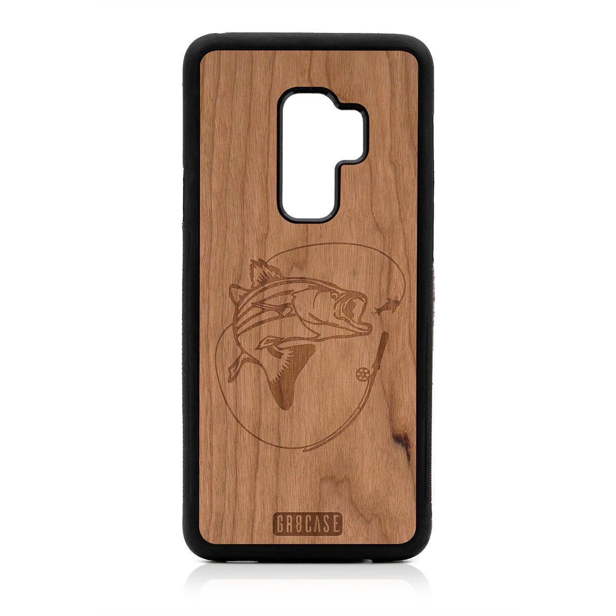 Fish and Reel Design Wood Case For Samsung Galaxy S9 Plus by GR8CASE