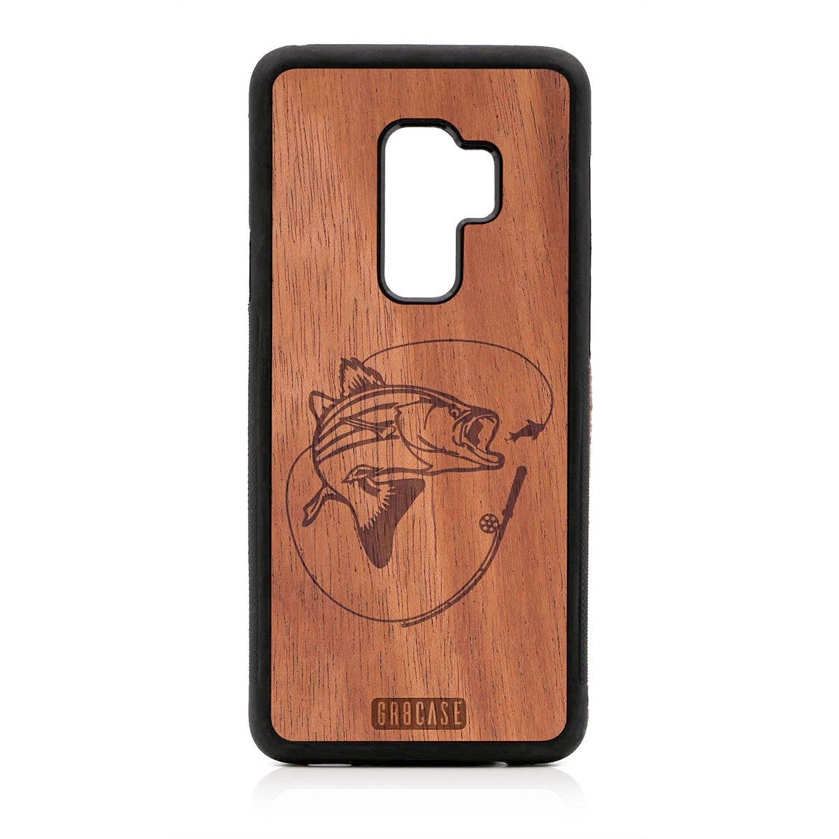 Fish and Reel Design Wood Case For Samsung Galaxy S9 Plus by GR8CASE