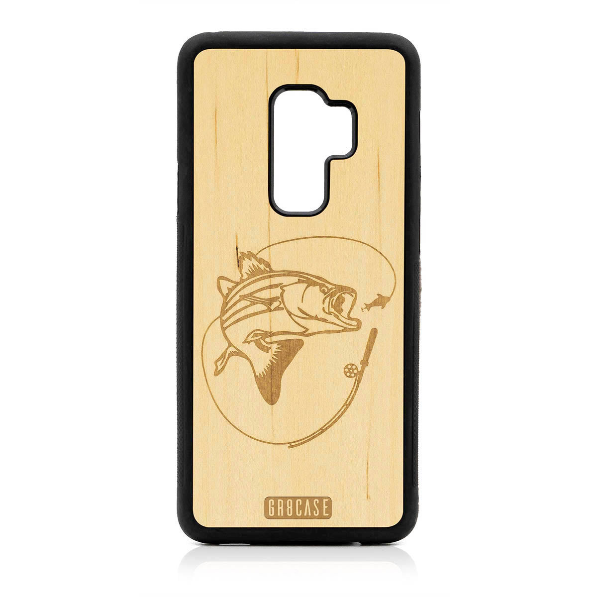 Fish and Reel Design Wood Case For Samsung Galaxy S9 Plus by GR8CASE
