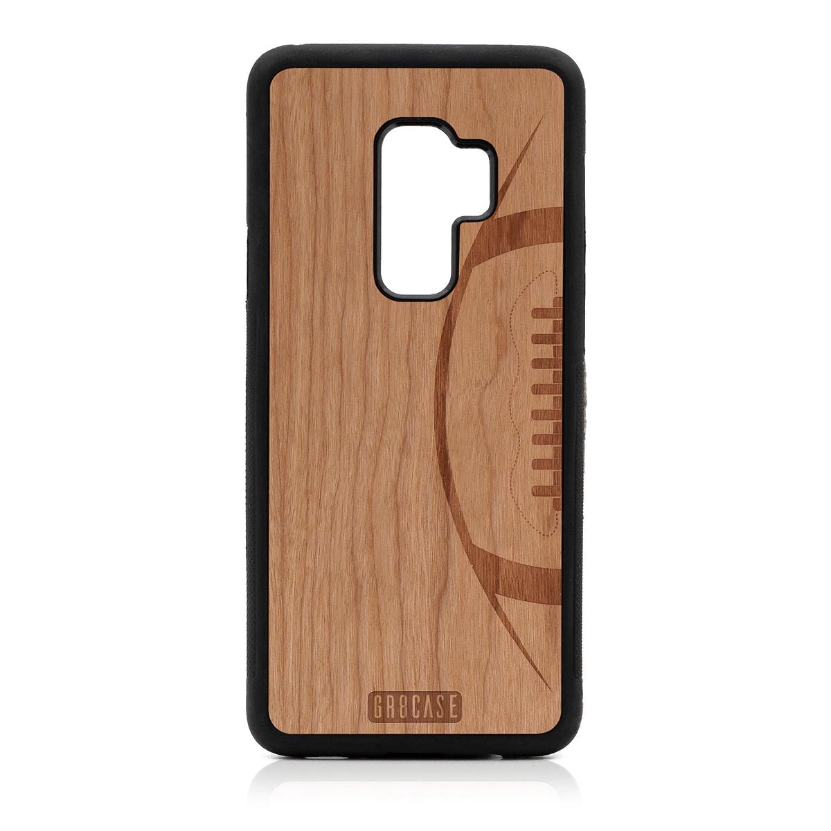 Football Design Wood Case For Samsung Galaxy S9 Plus by GR8CASE