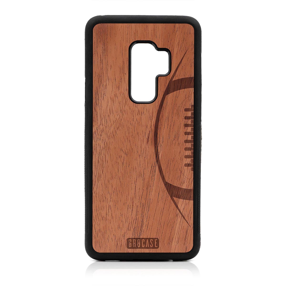 Football Design Wood Case For Samsung Galaxy S9 Plus by GR8CASE