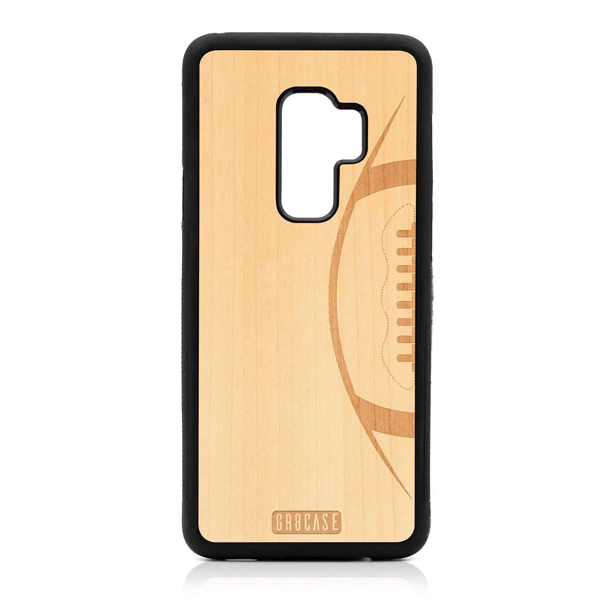 Football Design Wood Case For Samsung Galaxy S9 Plus by GR8CASE