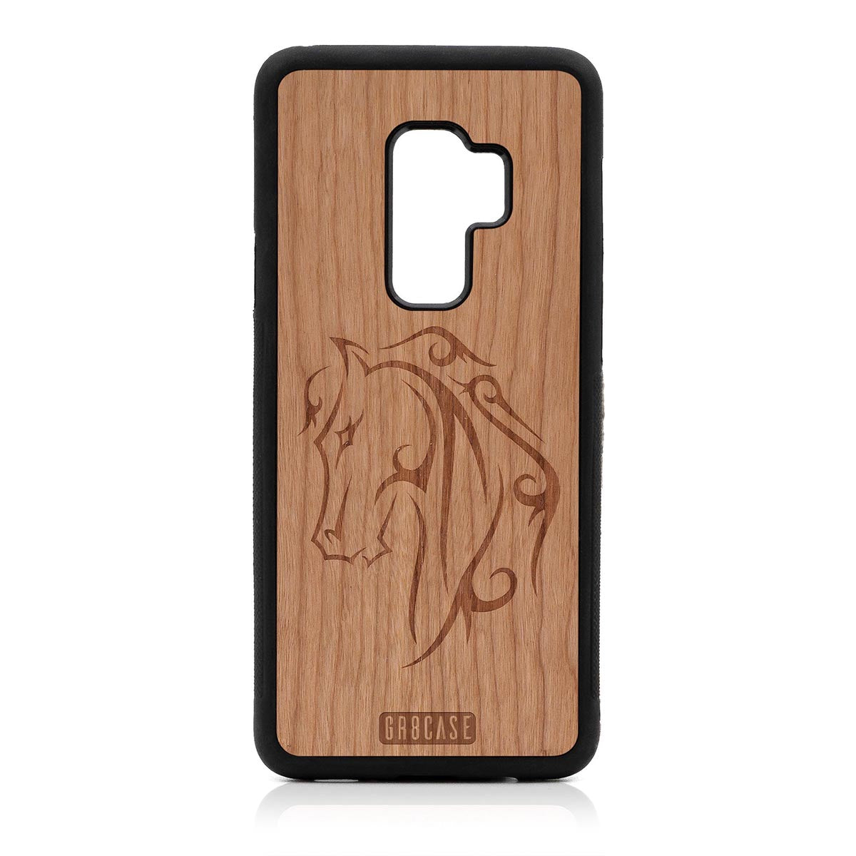 Horse Tattoo Design Wood Case Samsung Galaxy S9 Plus by GR8CASE