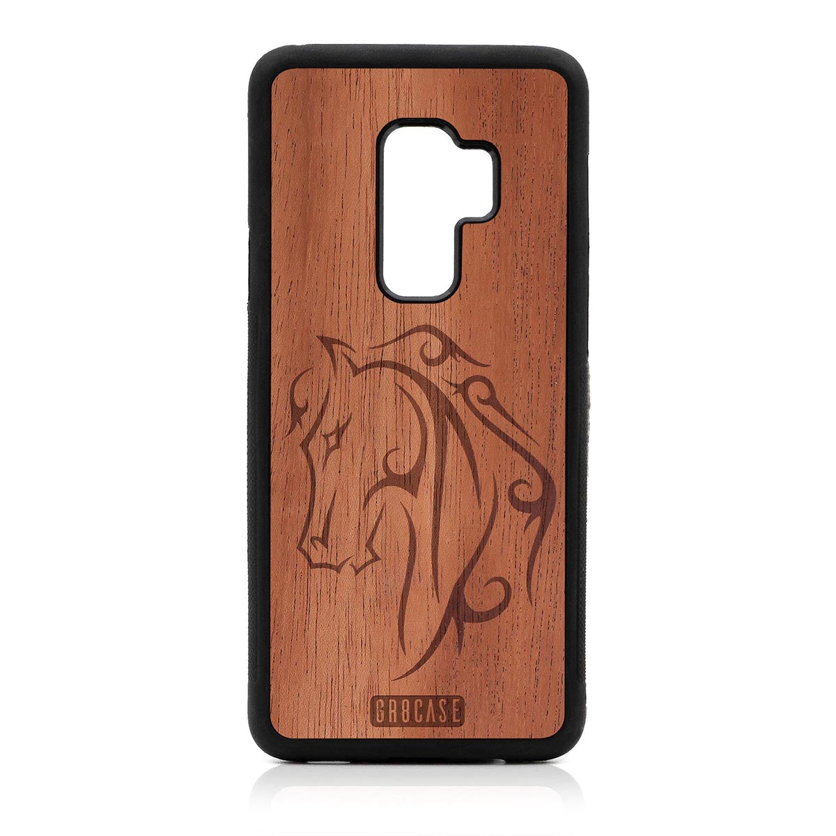 Horse Tattoo Design Wood Case Samsung Galaxy S9 Plus by GR8CASE