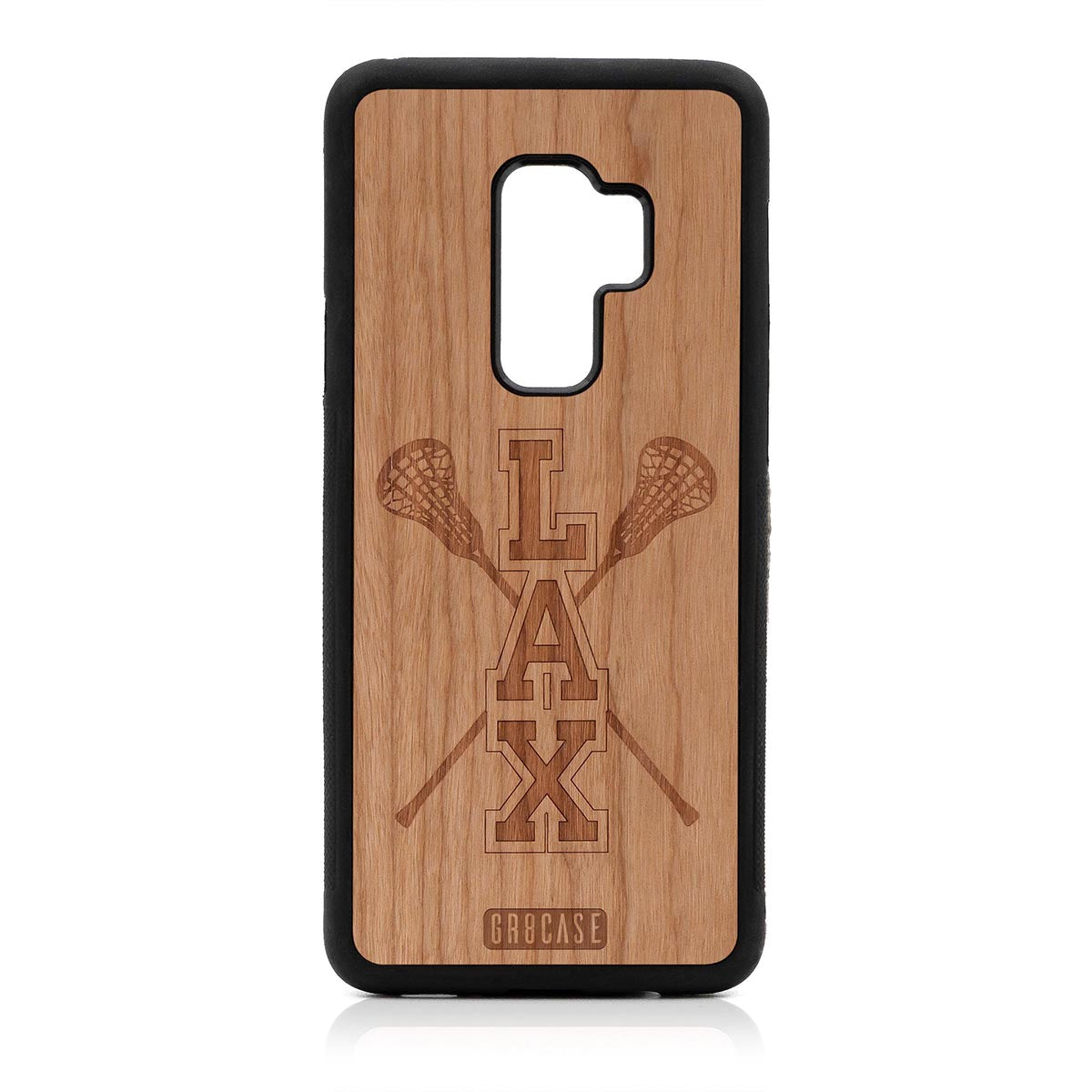 Lacrosse (LAX) Sticks Design Wood Case Samsung Galaxy S9 Plus by GR8CASE