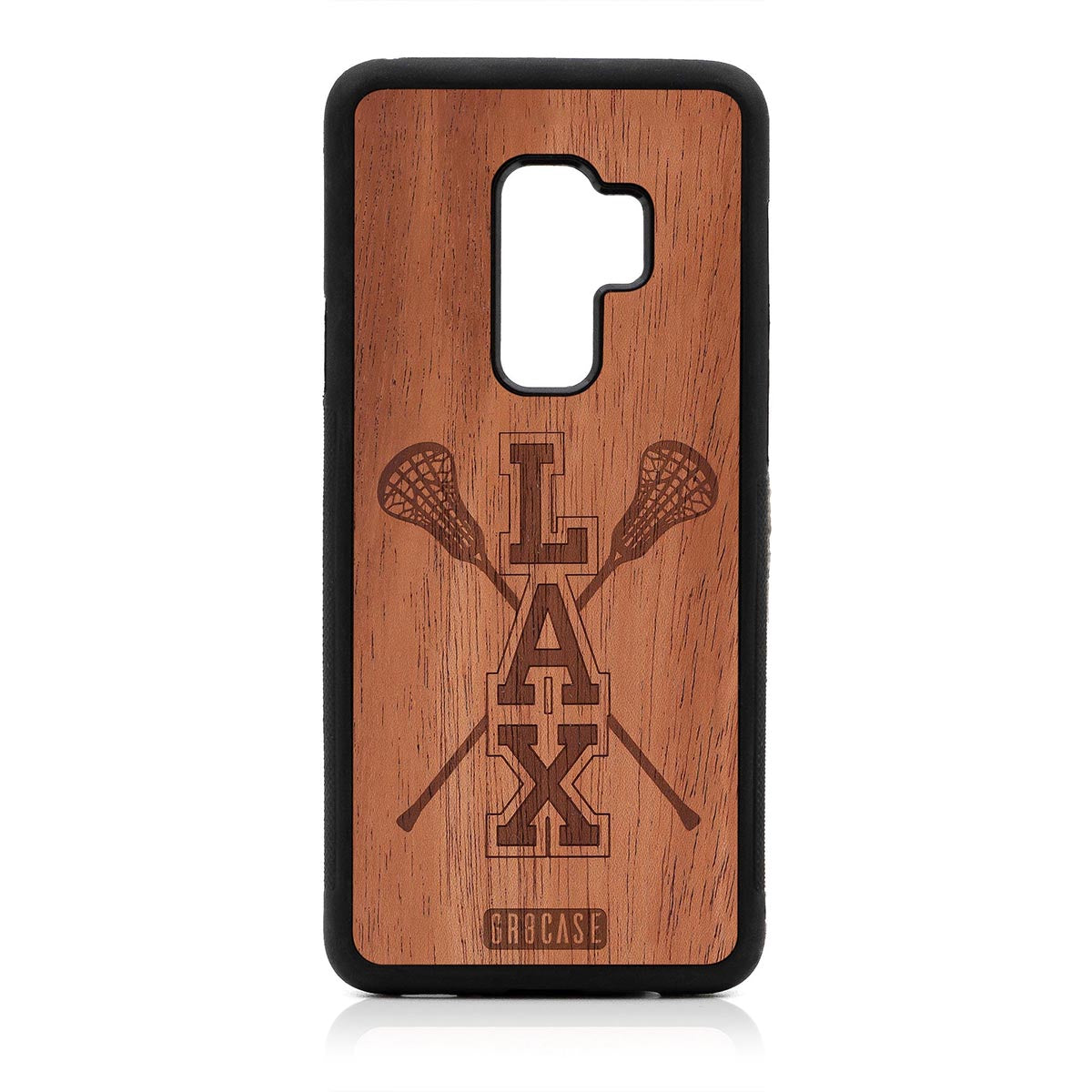 Lacrosse (LAX) Sticks Design Wood Case Samsung Galaxy S9 Plus by GR8CASE