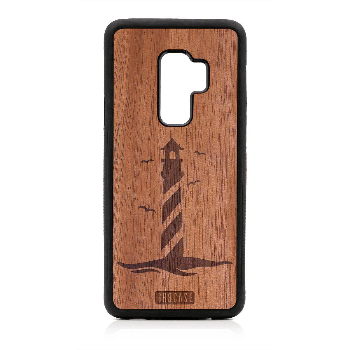 Lighthouse Design Wood Case For Samsung Galaxy S9 Plus