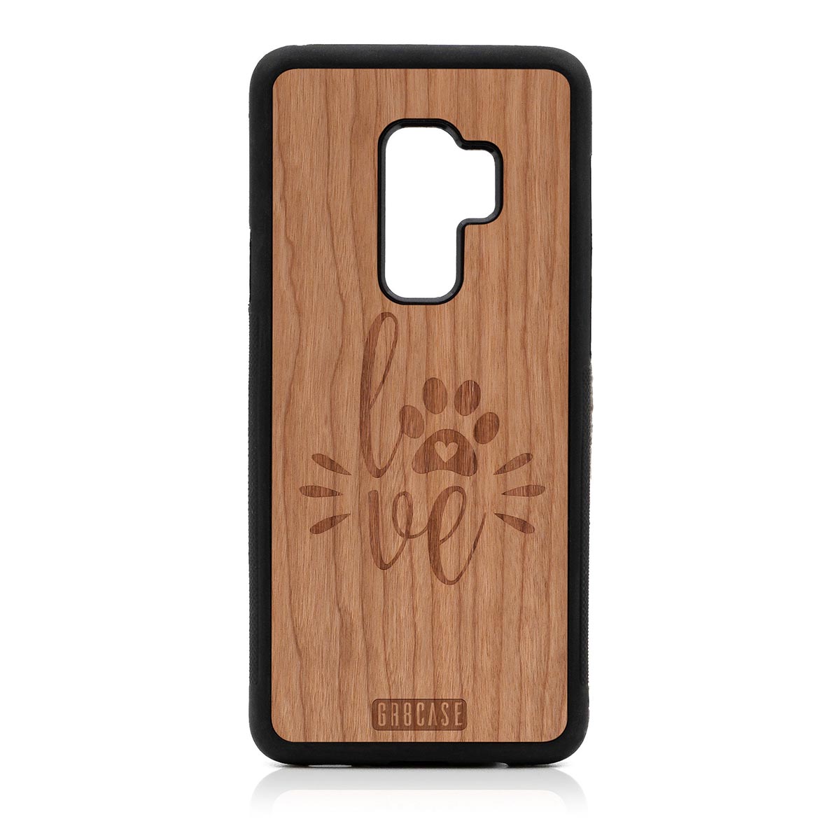 Paw Love Design Wood Case Samsung Galaxy S9 Plus by GR8CASE