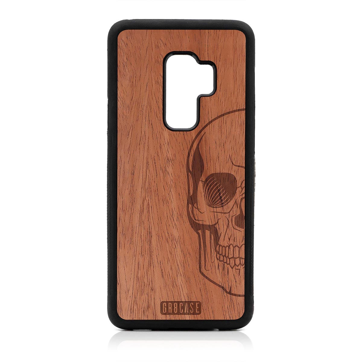 Half Skull Design Wood Case Samsung Galaxy S9 Plus by GR8CASE