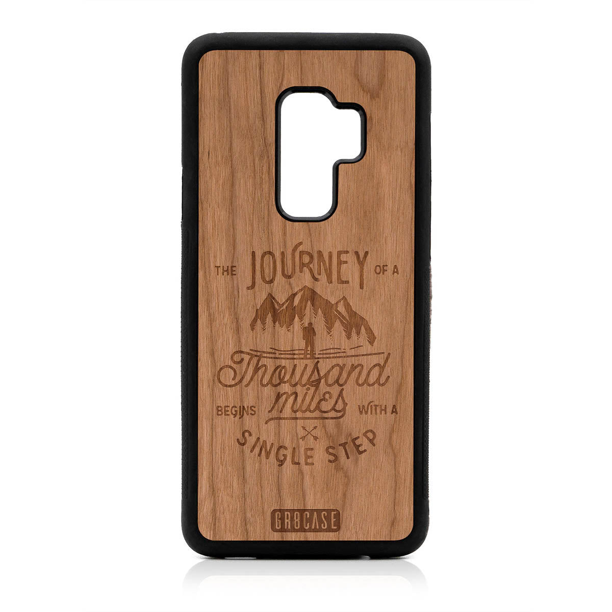 The Journey Of A Thousand Miles Begins With A Single Step Design Wood Case For Samsung Galaxy S9 Plus