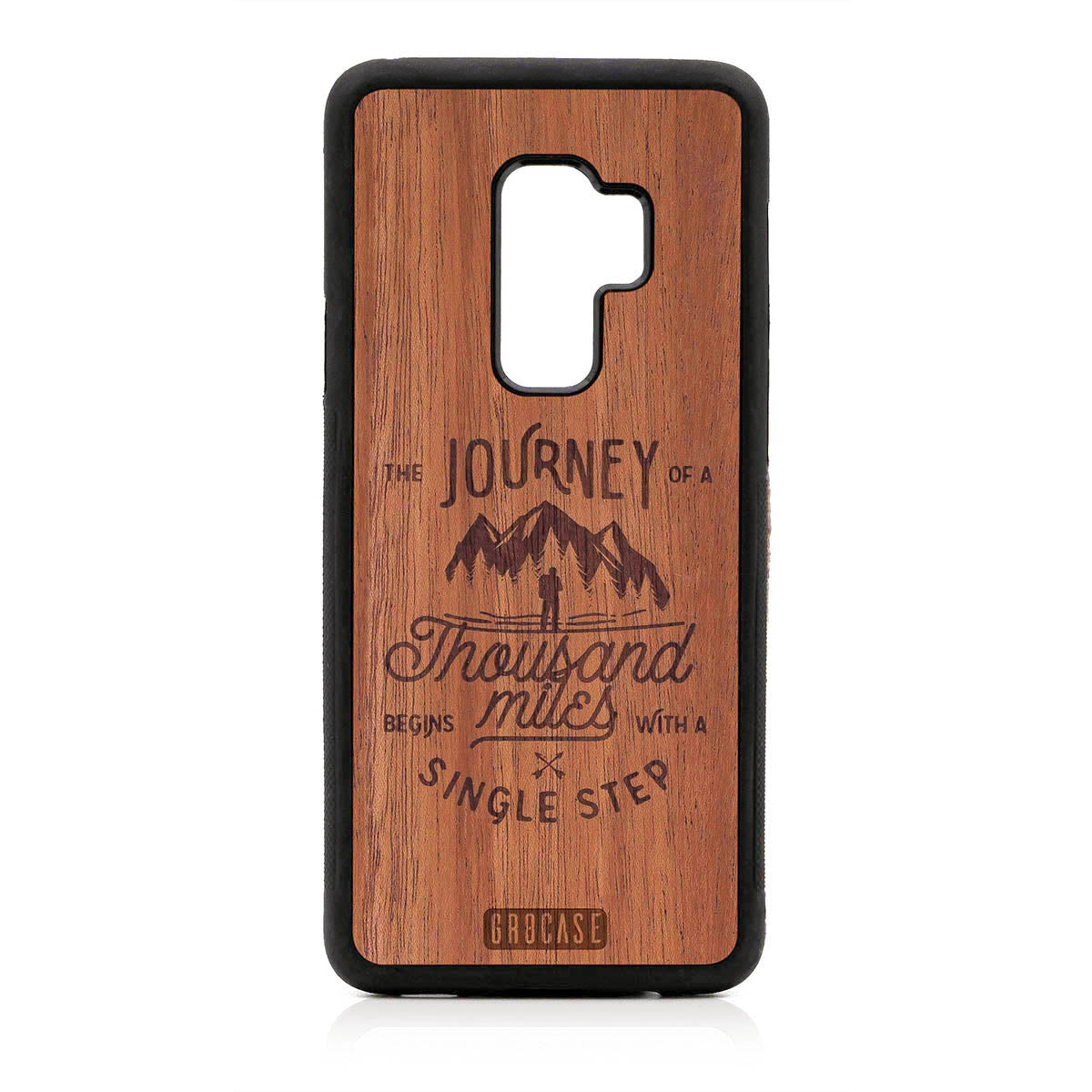 The Journey Of A Thousand Miles Begins With A Single Step Design Wood Case For Samsung Galaxy S9 Plus
