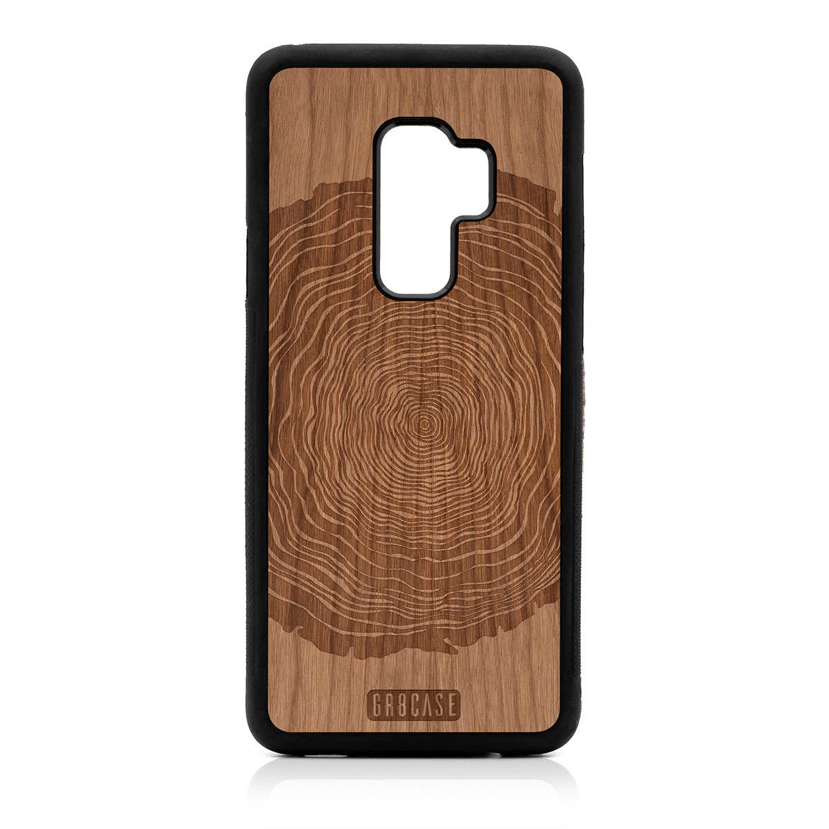 Tree Rings Design Wood Case For Samsung Galaxy S9 Plus