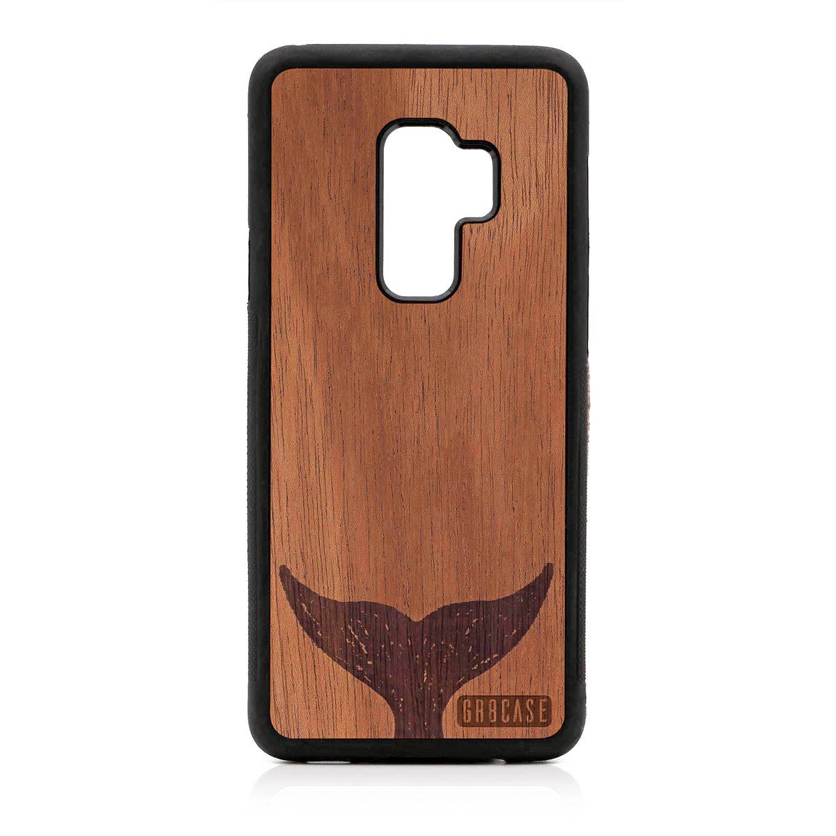 Whale Tail Design Wood Case For Samsung Galaxy S9 Plus