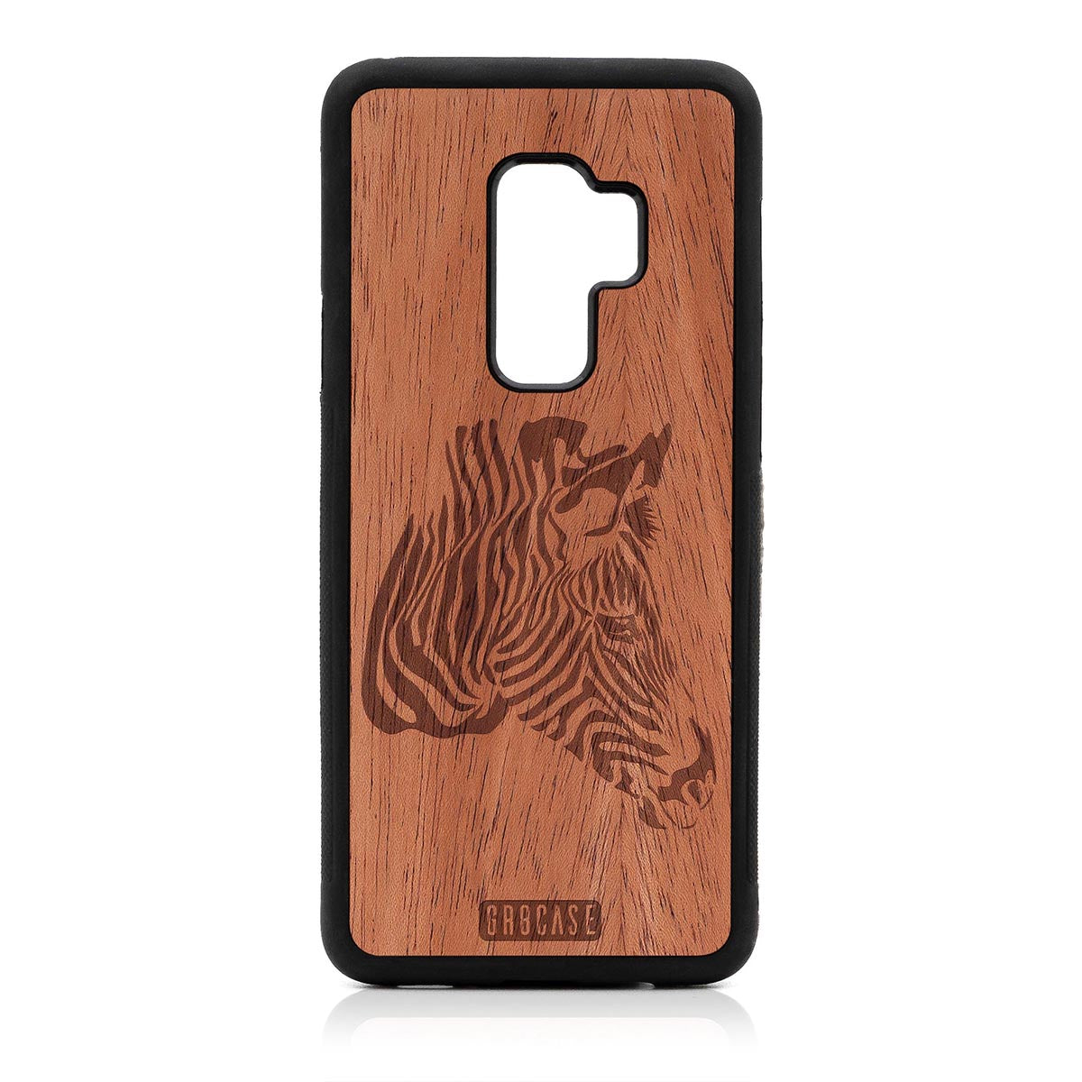 Zebra Design Wood Case For Samsung Galaxy S9 Plus