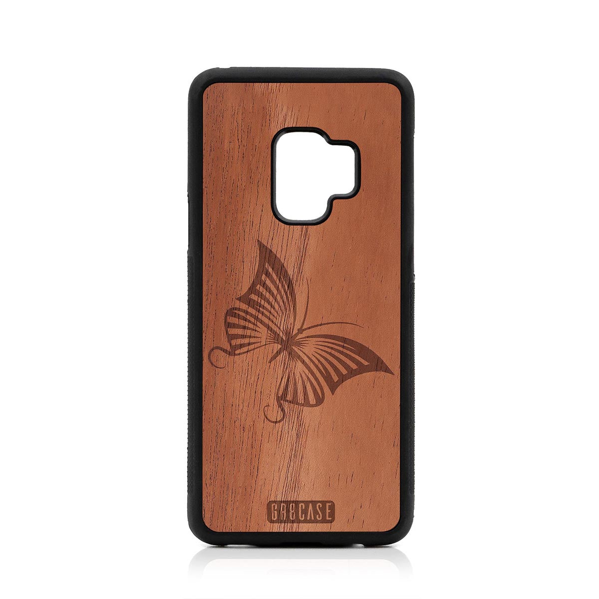 Butterfly Design Wood Case Samsung Galaxy S9 by GR8CASE