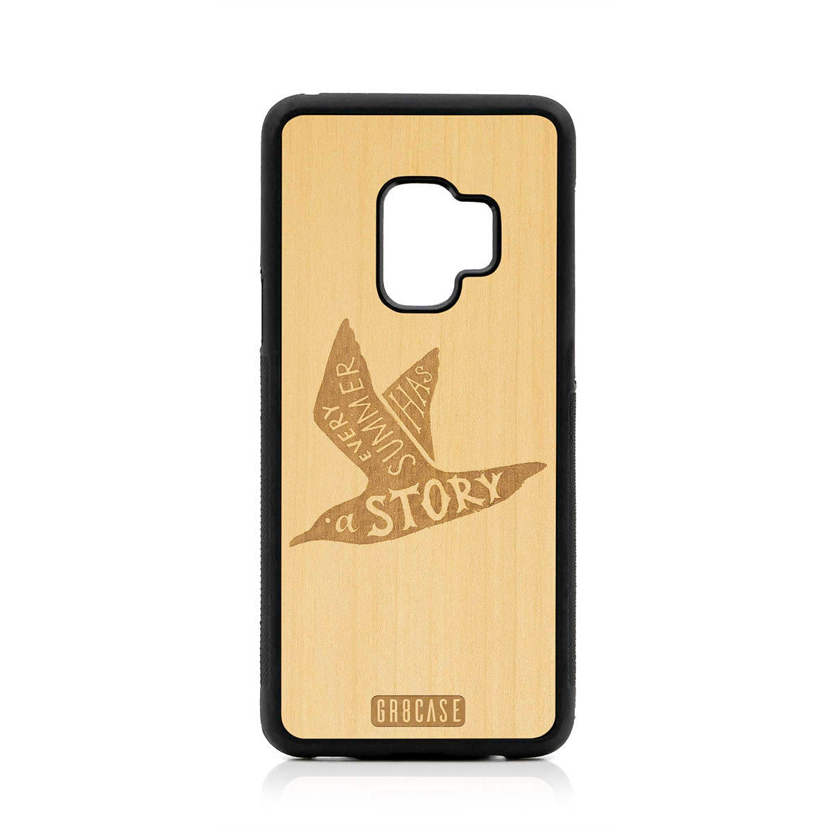 Every Summer Has A Story (Seagull) Design Wood Case For Samsung Galaxy S9