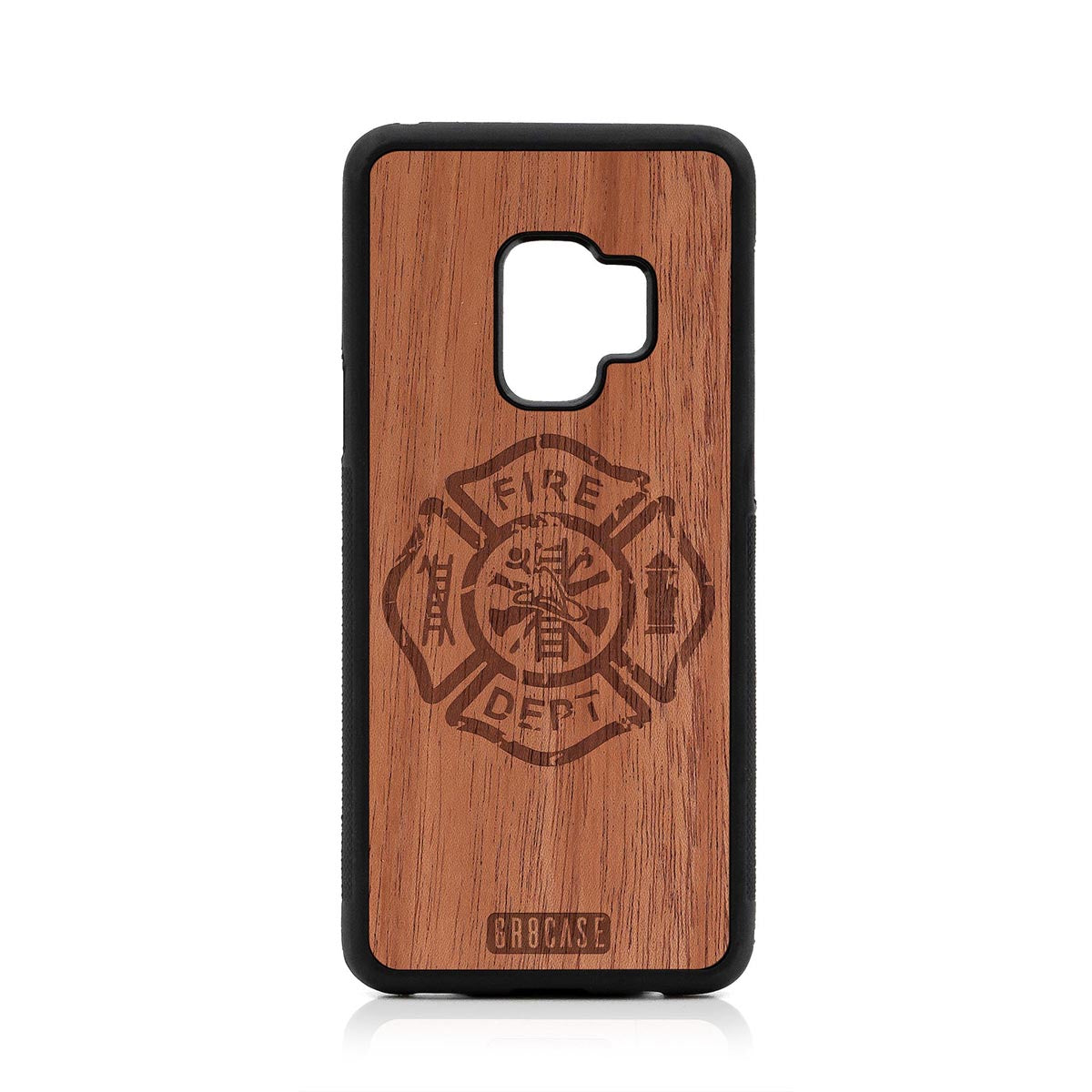 Fire Department Design Wood Case Samsung Galaxy S9 by GR8CASE