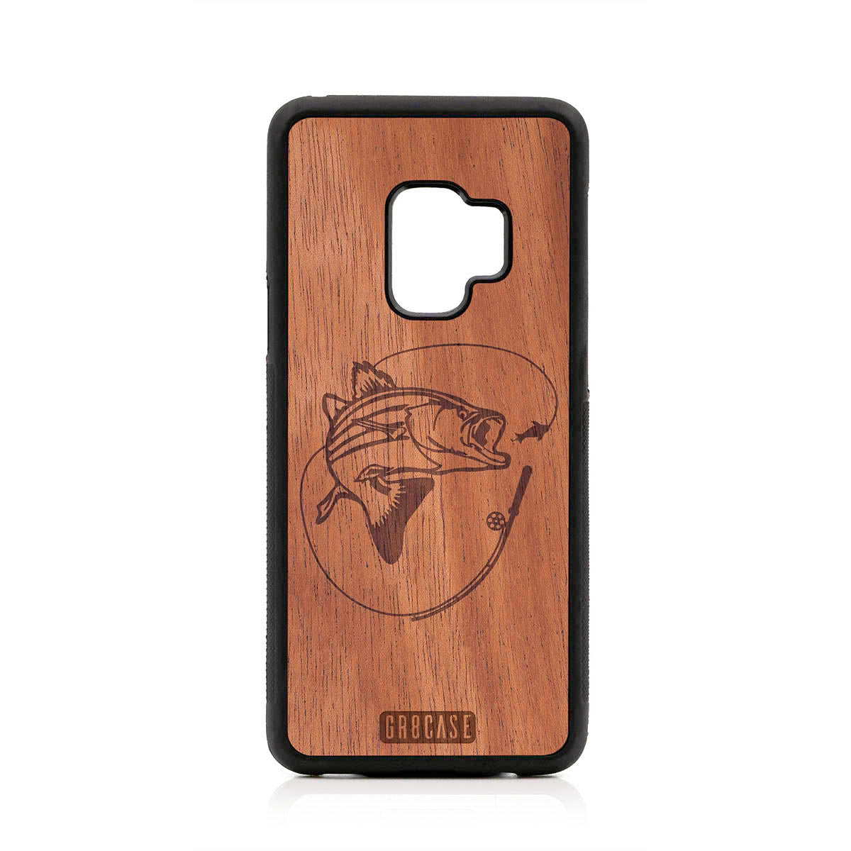 Fish and Reel Design Wood Case For Samsung Galaxy S9 by GR8CASE