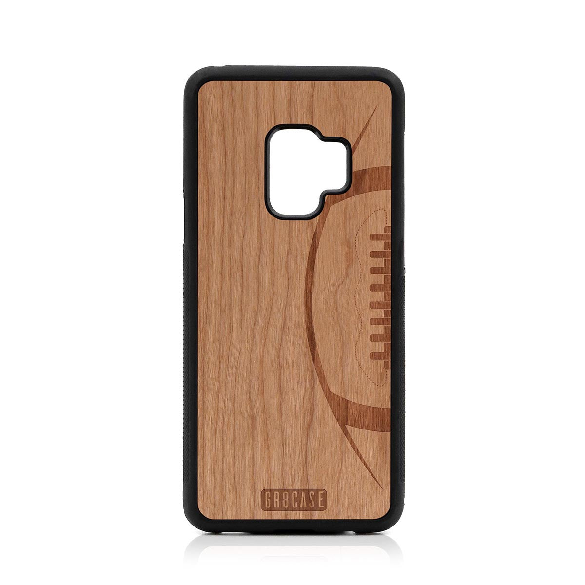 Football Design Wood Case For Samsung Galaxy S9 by GR8CASE