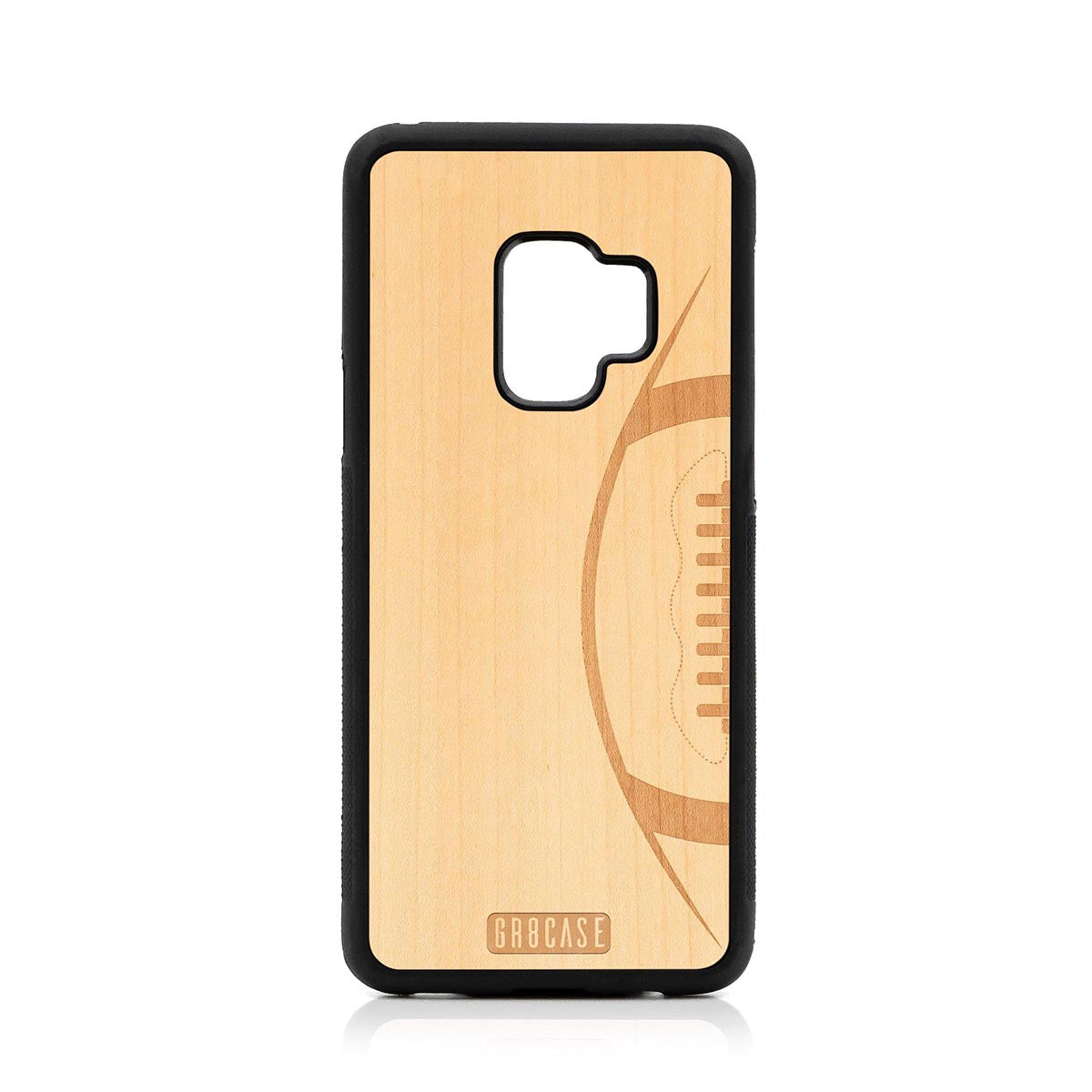 Football Design Wood Case For Samsung Galaxy S9 by GR8CASE