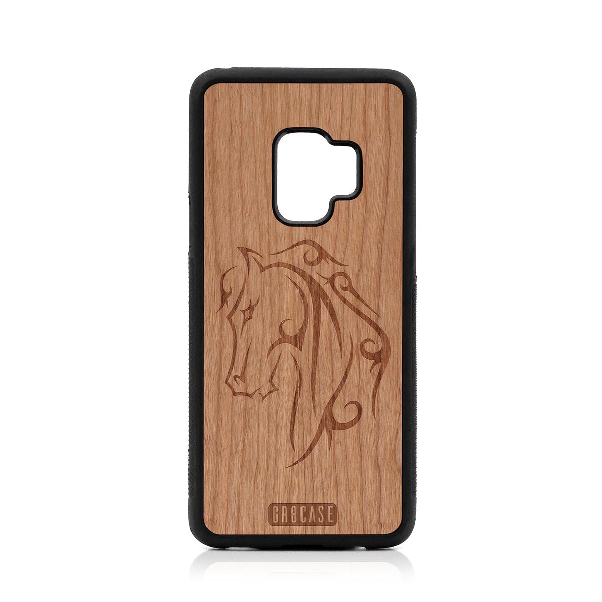 Horse Tattoo Design Wood Case Samsung Galaxy S9 by GR8CASE