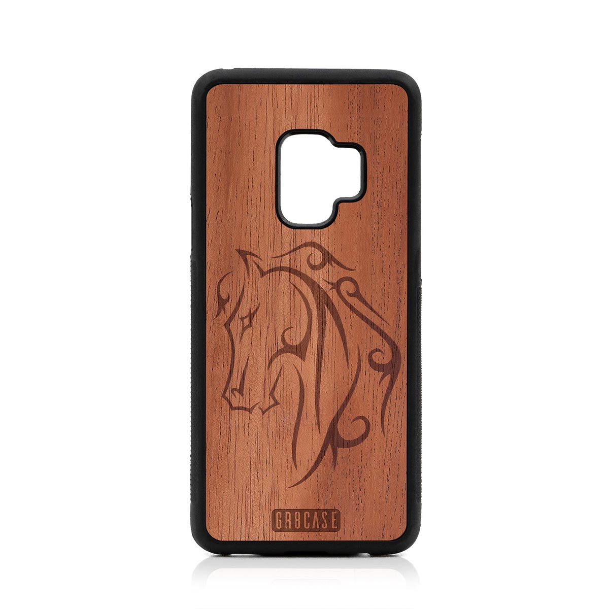 Horse Tattoo Design Wood Case Samsung Galaxy S9 by GR8CASE