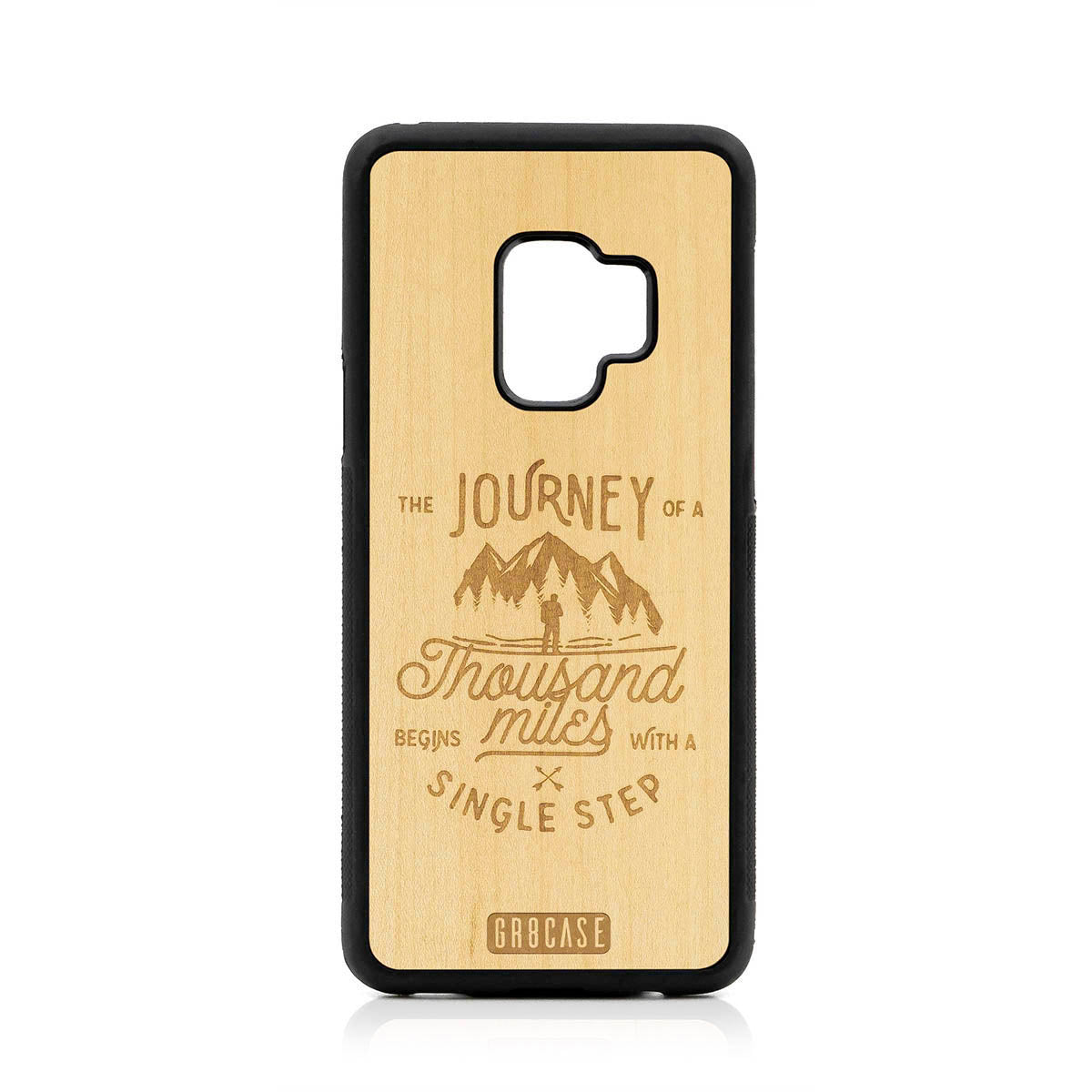 The Journey Of A Thousand Miles Begins With A Single Step Design Wood Case For Samsung Galaxy Note 9