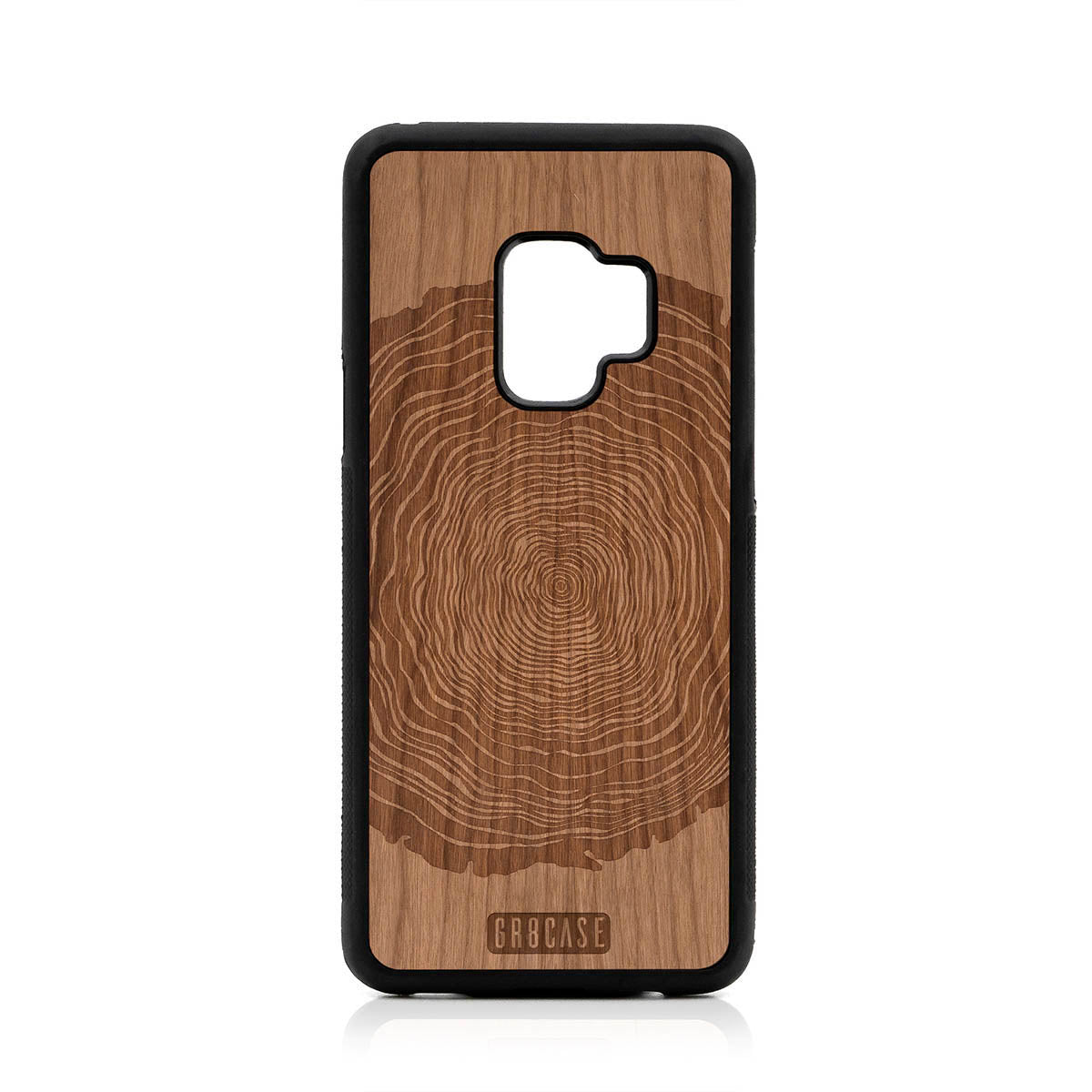 Tree Rings Design Wood Case For Samsung Galaxy S9