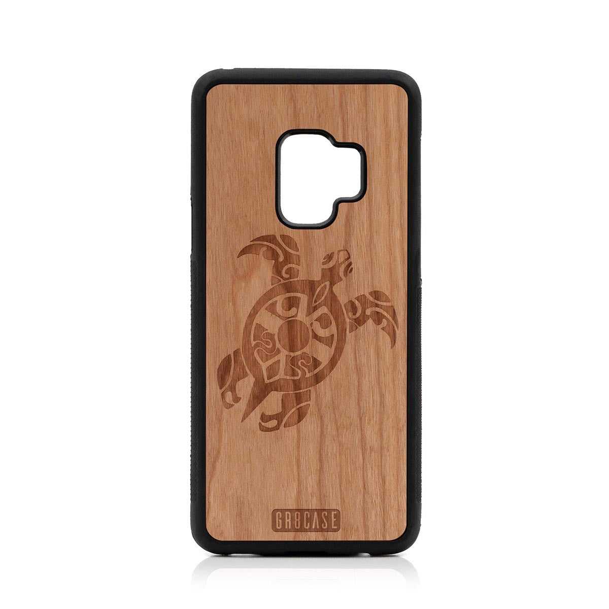 Turtle Design Wood Case Samsung Galaxy S9