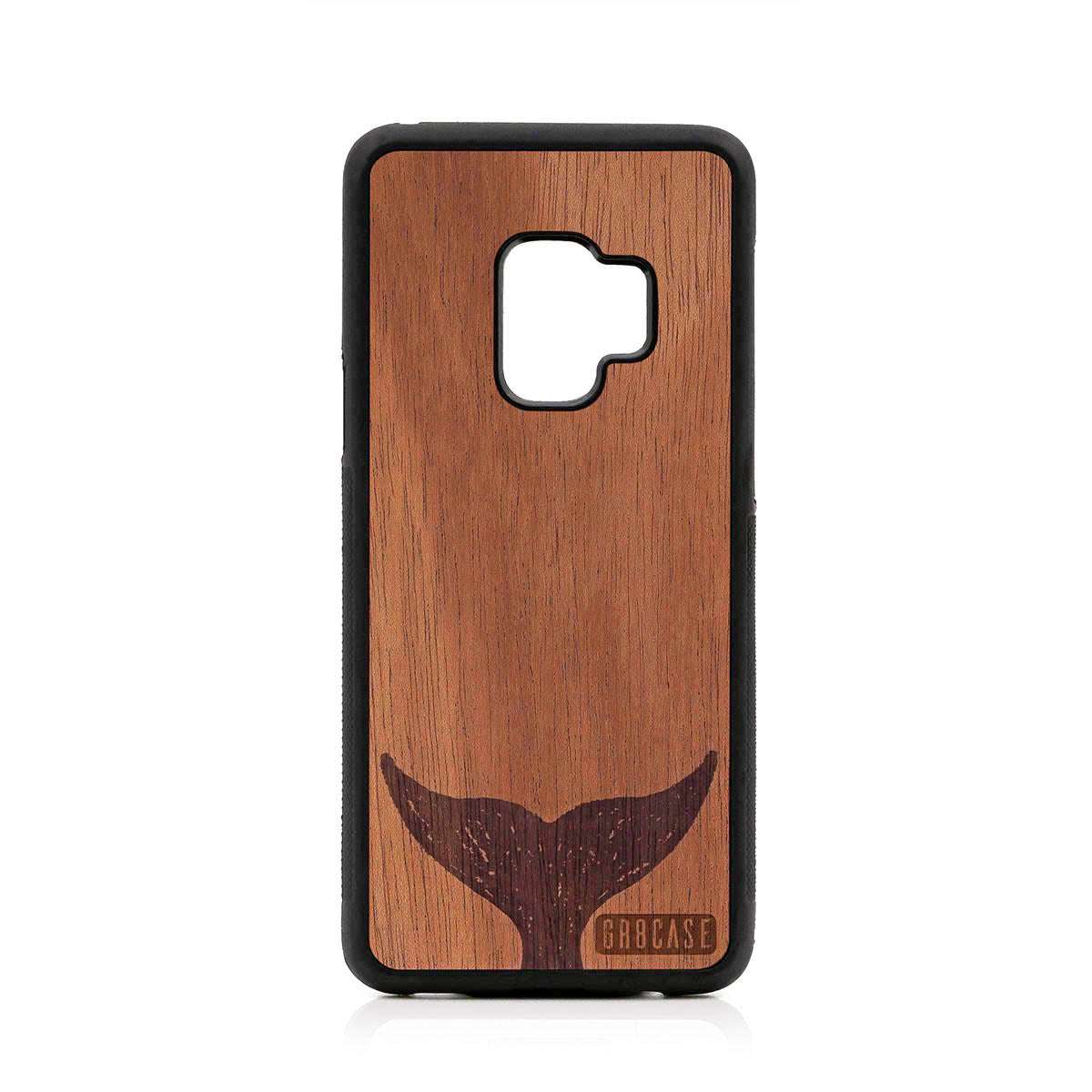 Whale Tail Design Wood Case For Samsung Galaxy S9