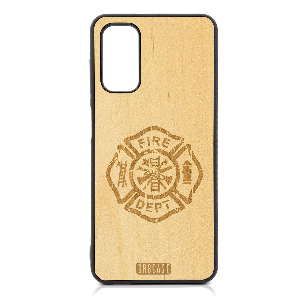 Fire Department Design Wood Case For Galaxy A14 5G