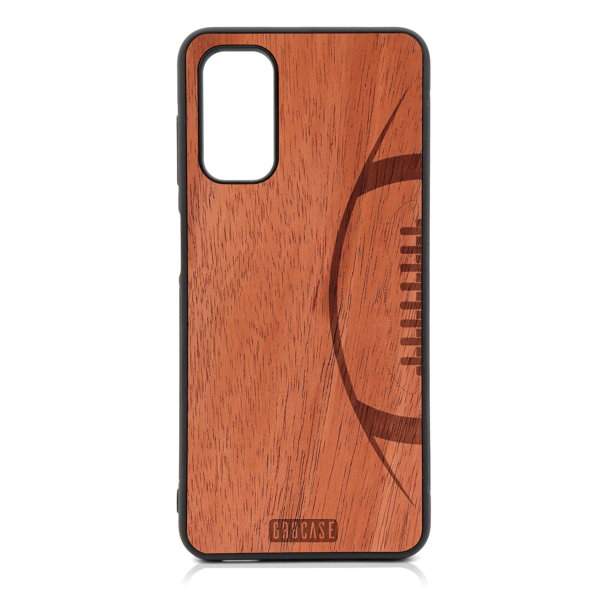 Football Design Wood Case For Galaxy A14 5G