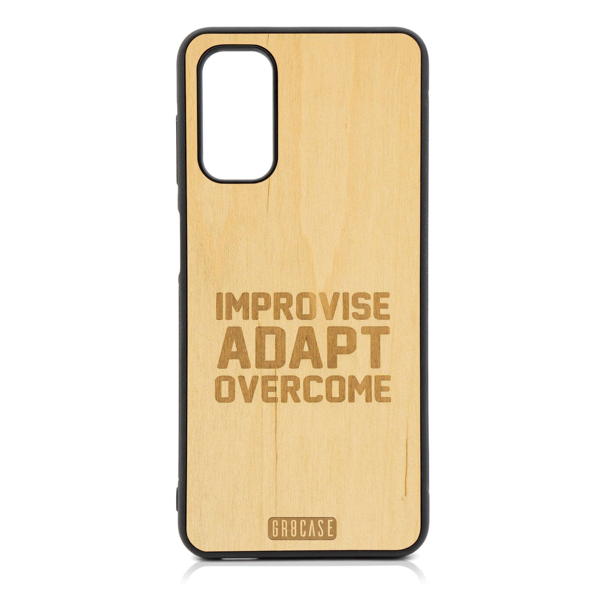 Improvise Adapt Overcome Design Wood Case For Galaxy A14 5G