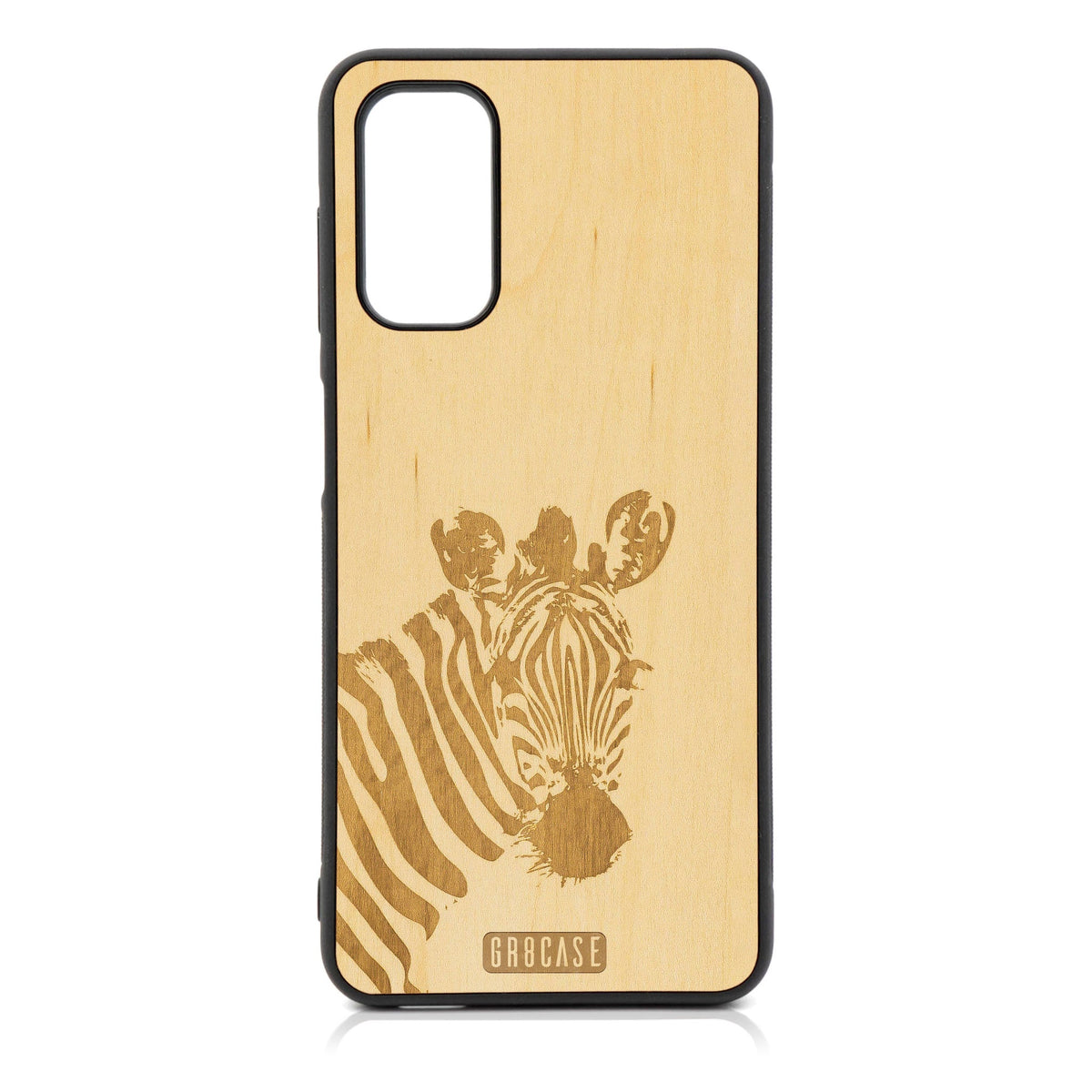 Lookout Zebra Design Wood Case For Galaxy A14 5G