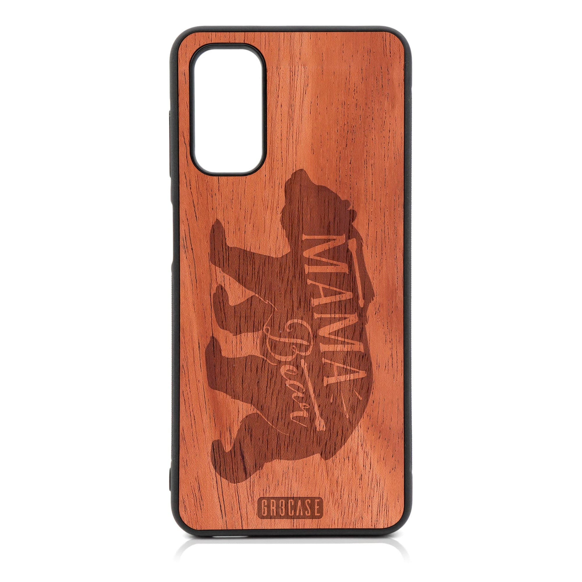 Mama Bear Design Wood Case For Galaxy A14 5G